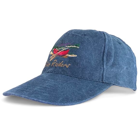 Vintage River Raiders Canoe Embroidered Dad Hat Strapback Streetwear Nature - Picture 4 of 13